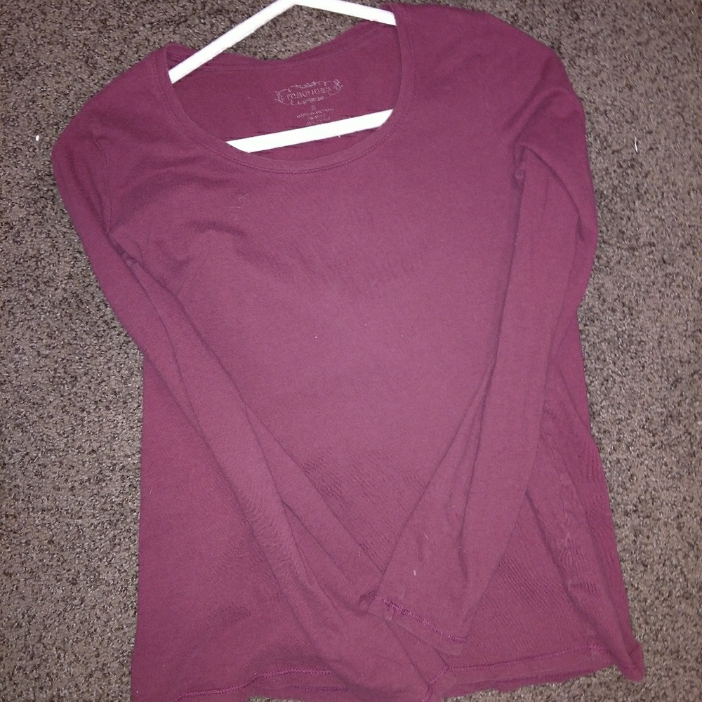 Maurice's maroon crop top